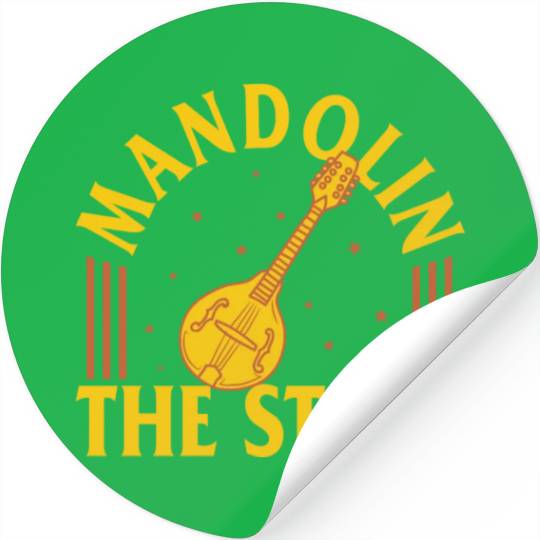 Mandolin Stickers, Mandolin The Stars Stickers, Gift For
