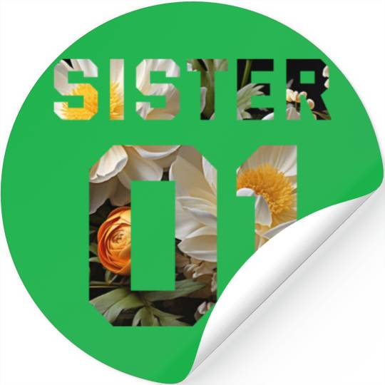 COUPLE FLOWER SISTER 01 Stickers