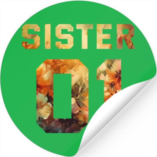COUPLE FLOWER SISTER 01 Stickers