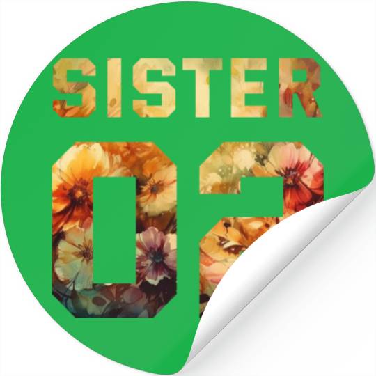 COUPLE FLOWER SISTER 02 Stickers
