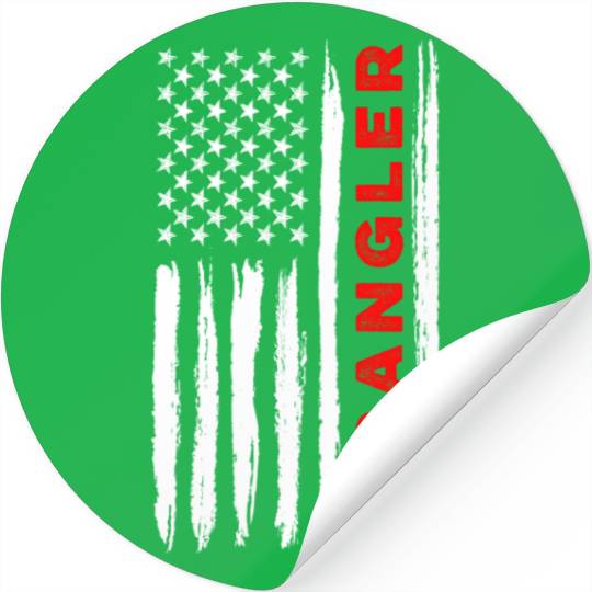 American Flag Wrangler Us Usa Flag Patriotic Stickers
