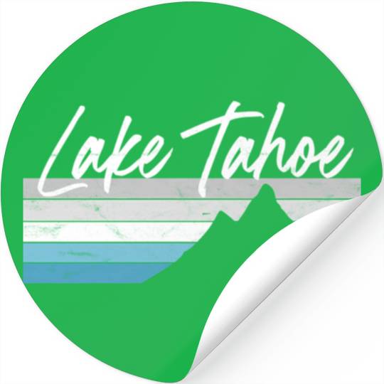 Lake Tahoe Nevada California Mountain Skiing Py Stickers