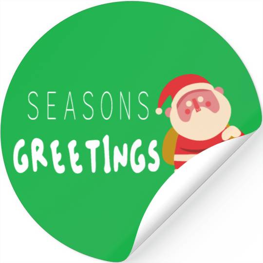 Seasons greetings Christmas outfits Stickers