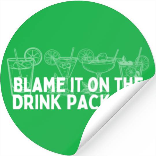 Cruise Ship Blame It On The Drink Package Cruise Stickers