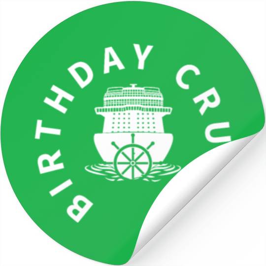 Birthday Cruise Ship Cruise Stickers