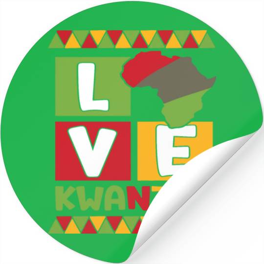 Happy Kwanzaa Vibes Black Heritage Holiday Stickers