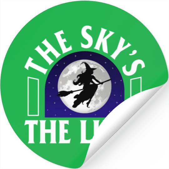 Witch Stickers, The Sky's The Limit Stickers, Positive