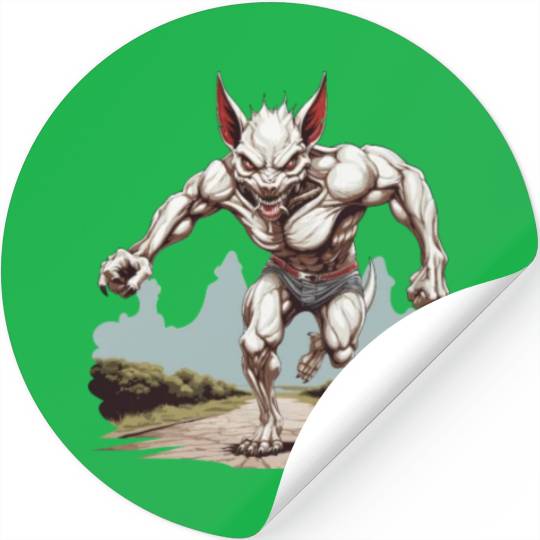 Cryptozoologists Marathon-Runner running Stickers