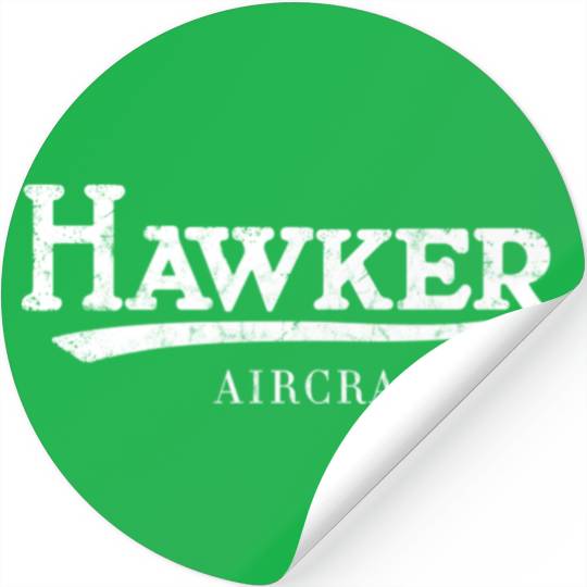 Hawker Aircraft Vintage Logo Stickers