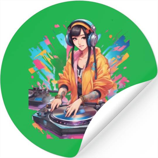 Bass Magic Techno Trance Raves DJ Stickers