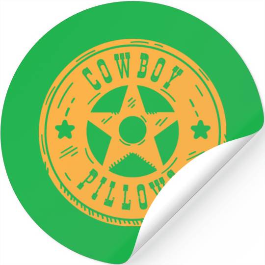 Cowboy Pillows Southern Girl Texas Lady Funny Stickers