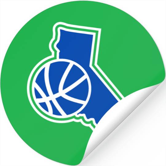 California Basketball Warriors Stickers