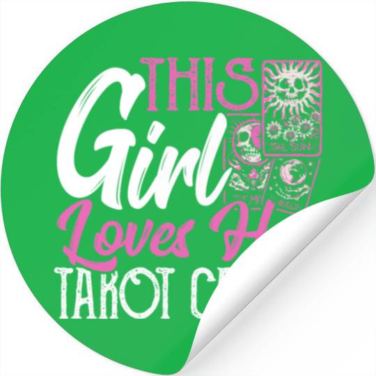 This Girl Loves Her Tarot Cards Tarot Card Reading Stickers