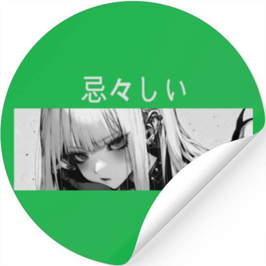 Sad Girl Goth Harajuku Grunge Aesthetic Anime Dark Stickers