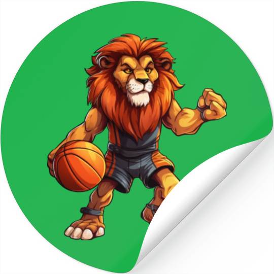 Lions basketball player Stickers