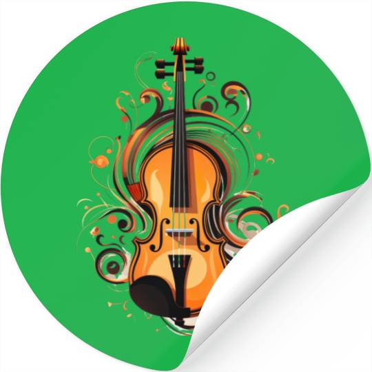 Violinist Violin Music Art Violin Player Stickers