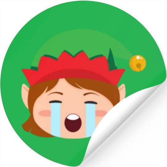 Girl Elf Emoticons Crying Out Loud Elf Christmasgi Stickers