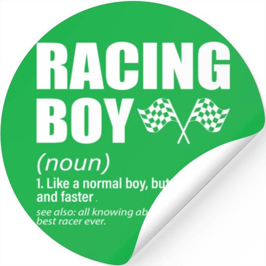Racing Boy Stickers