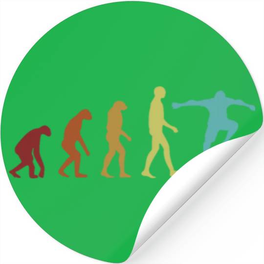 Skateboard Evolution Skaterboy Skateboardkid Stickers