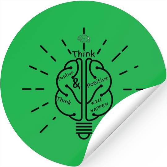 positive think | that you love clear mind Stickers