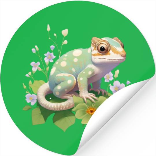 Cute Chameleon for Lizard Pet Lover Stickers