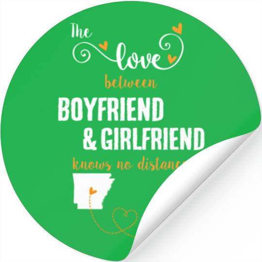 Love Between BF And GF Arkansas To South Dakota Stickers