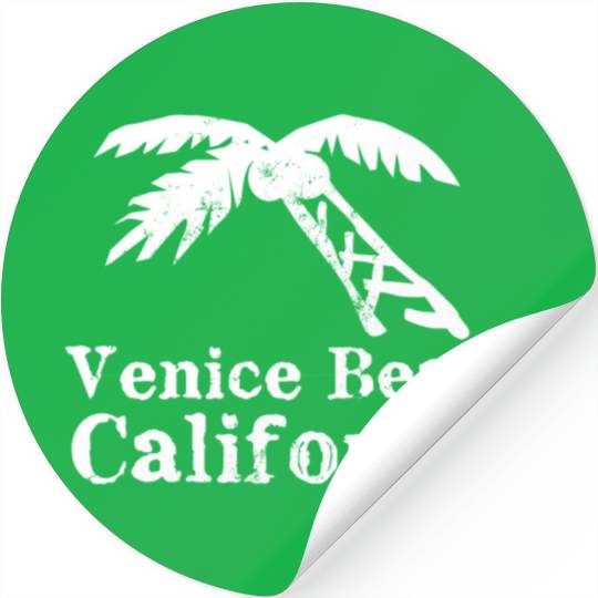 Venice Beach California Palm Tree Souvenirs Gifts Stickers