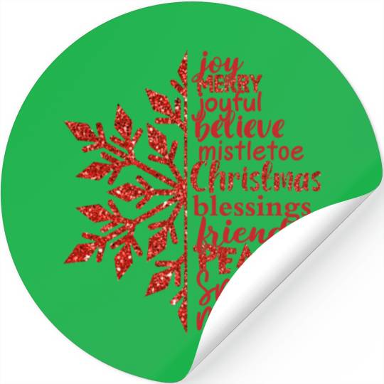 Christmas snowflake Stickers