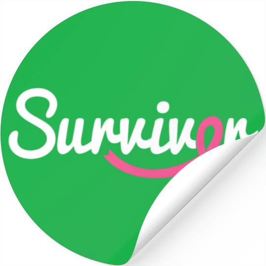 Breast Cancer Survivor K Ribbon Breast Cancer Awar Stickers
