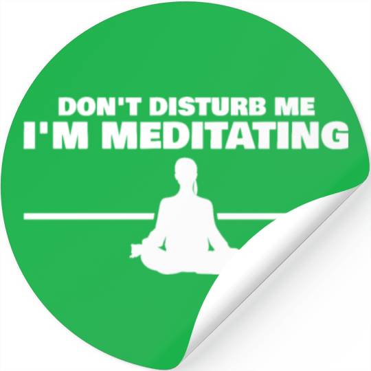 Meditation Yoga Meditating Stickers