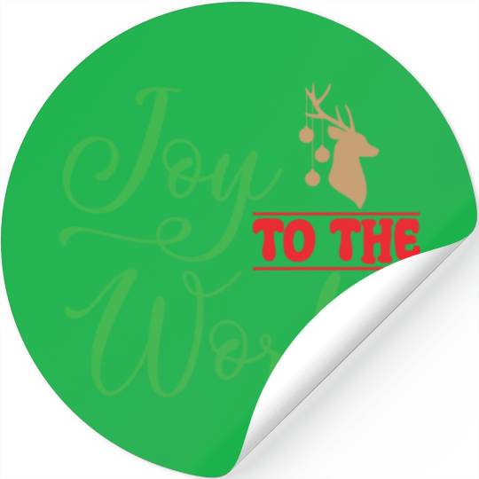 Joy to the world, Christmas design Stickers