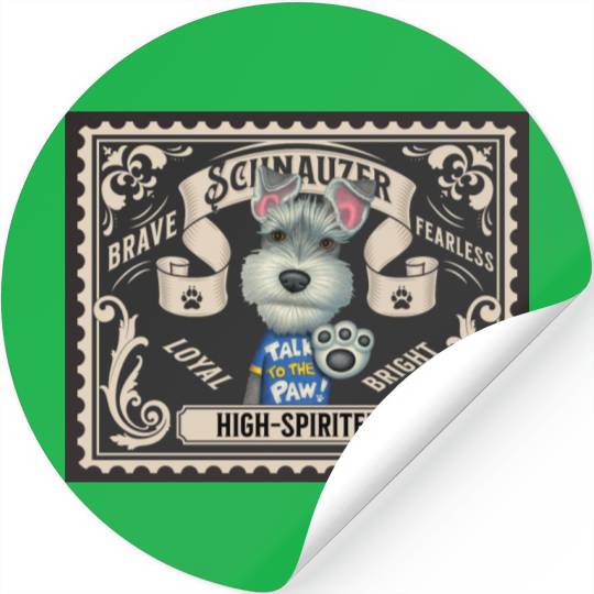 Cute Schnauzer Stickers