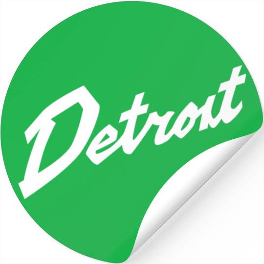 Detroit Basketball Stickers