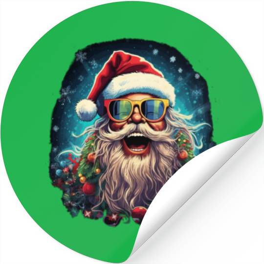Joyful Santa's LOL Celebration Stickers