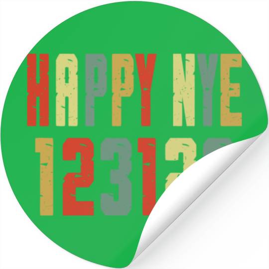 123123 Happy New Year 2024 NYE Stickers