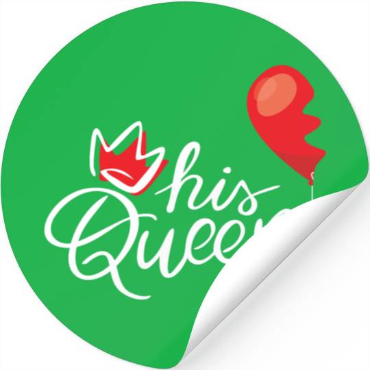 Queen White Stickers