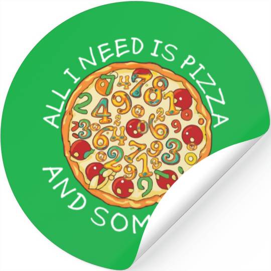 Big Data Pizza Scientist Analyst Machine Stickers