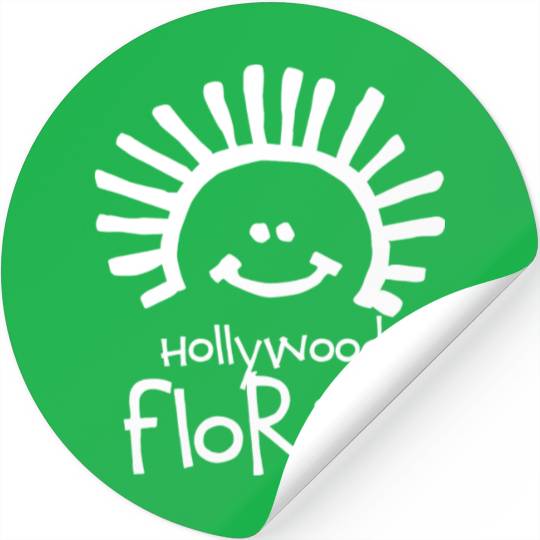 Hollywood Florida Sun Souvenirs Gifts Vacation Stickers