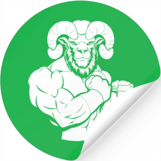 Workout Gym Sheep Stickers