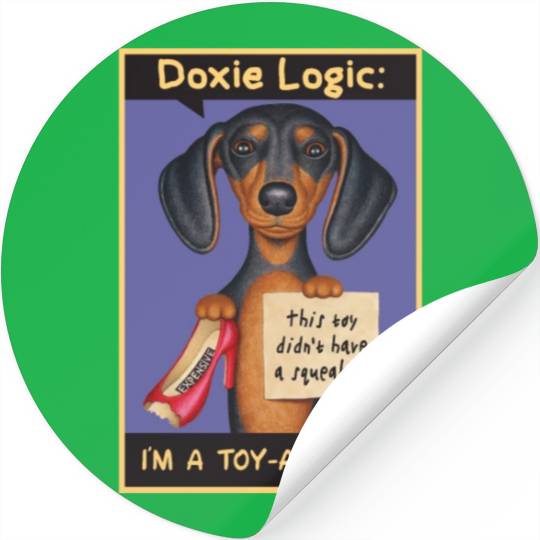 Dachshund Logic Stickers