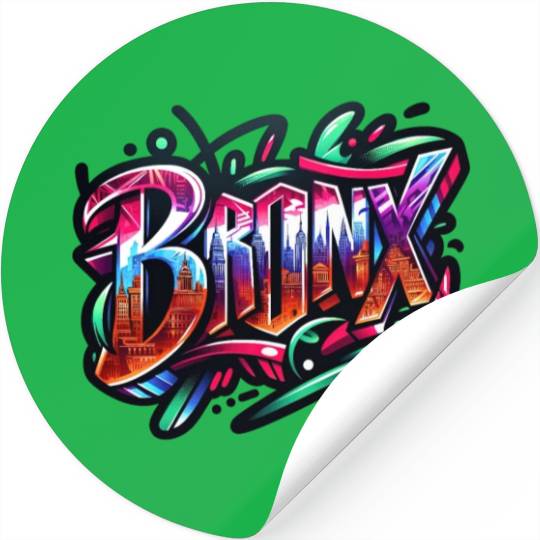 Bronx New York Graffiti Stickers