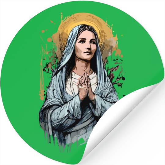 Mary the Mother of Jesus Stickers