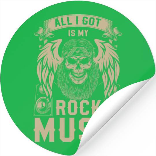Rock Band Guitar Stickers
