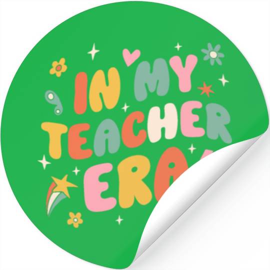 In My Teacher Era Groovy Stickers