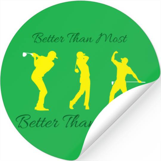 Better Than Most Tiger Golf Stickers