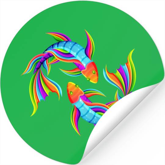 Fish galaxy Stickers