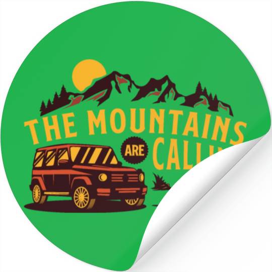 The mountains are calling Stickers
