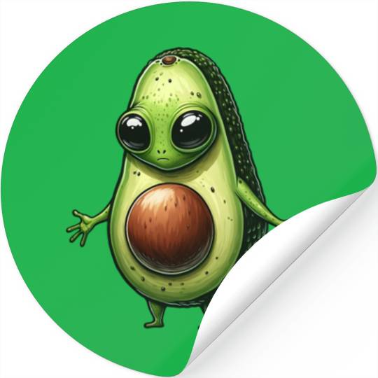 Avocado alien Stickers