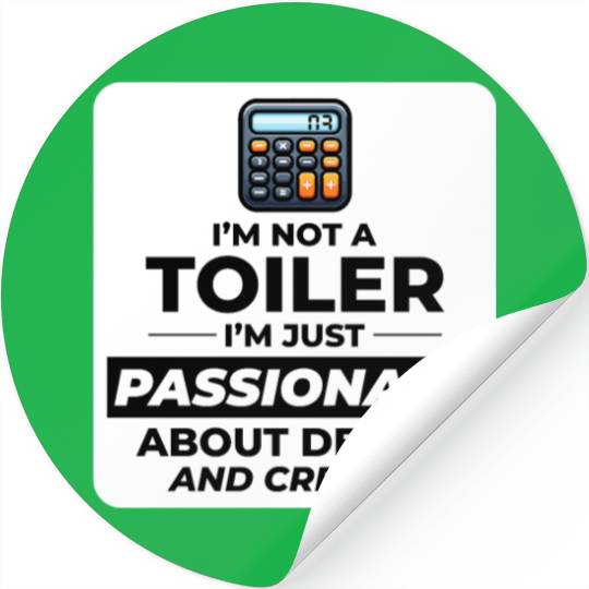Passionate Accountant Debits Credits Funny Humor Stickers