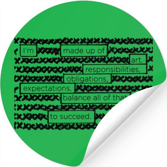 I m made up of art Stickers